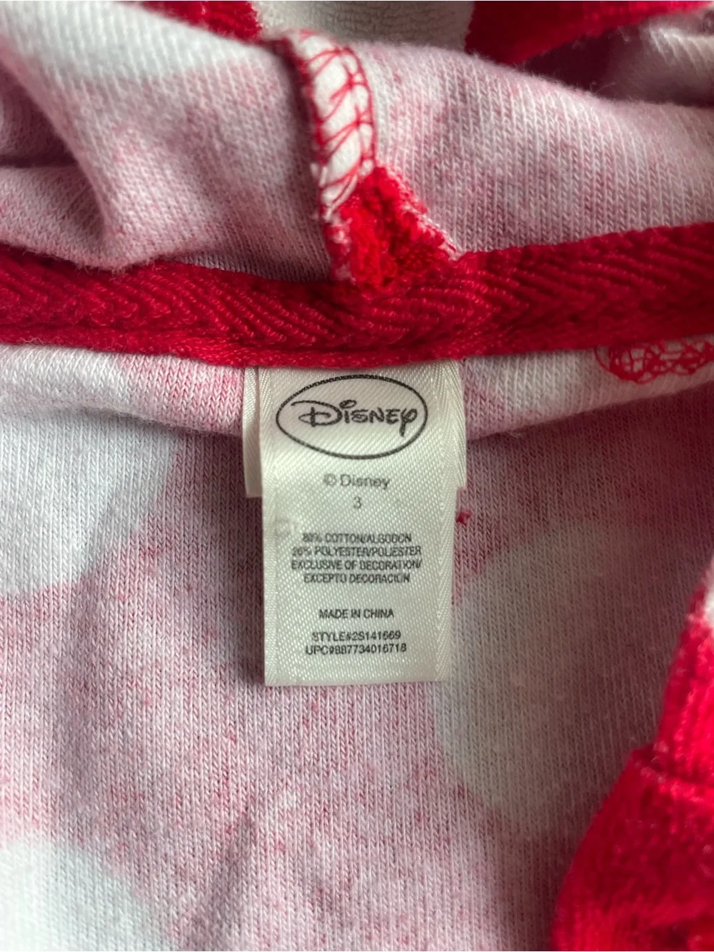 Disney Red and White Polka Dot Minnie Hooded Dress